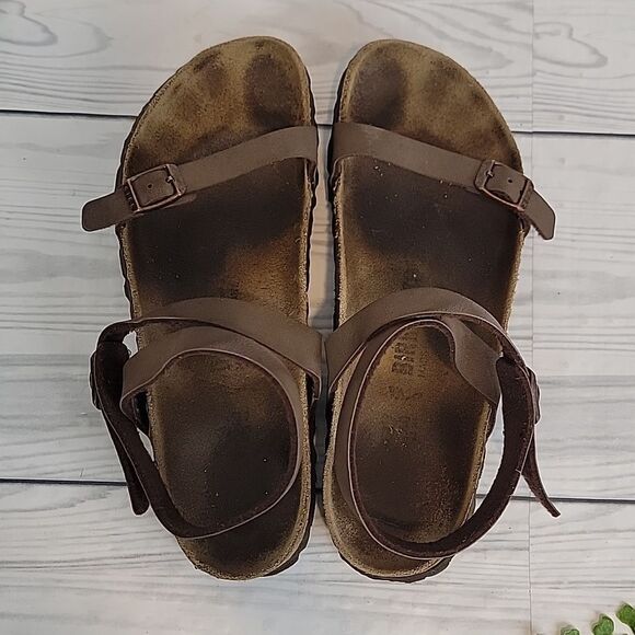 Birkenstock Daloa Brown Strappy Sandals Womens Size 37 ( 6.5 ) - Picture 5 of 9